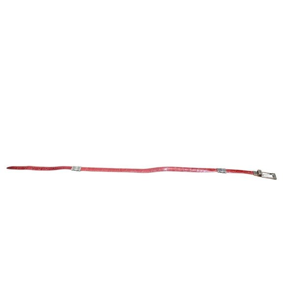 vintage reversible belt women\'s   black and red   silver tone Size L/34 main image 10